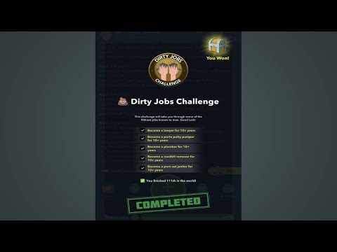 How to Complete Bitlife's Dirty Jobs Challenge