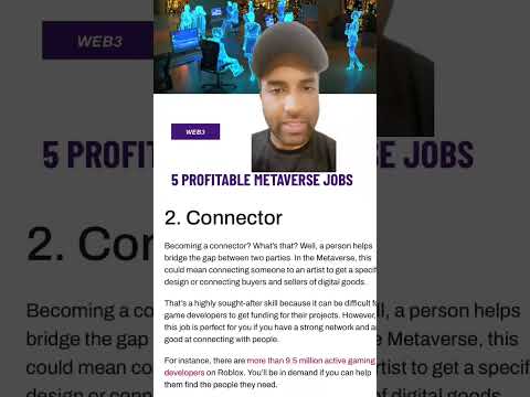 TOP 5 METAVERSE JOB l DEMANDING METAVERSE JOBS l HIGHLY PAID JOBS