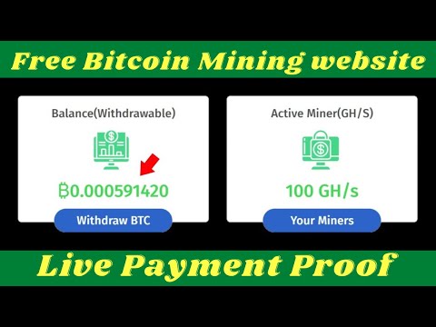 New Free Bitcoin Mining website 2023 | Live Payment Proof | New Free Cloud Mining website 2023