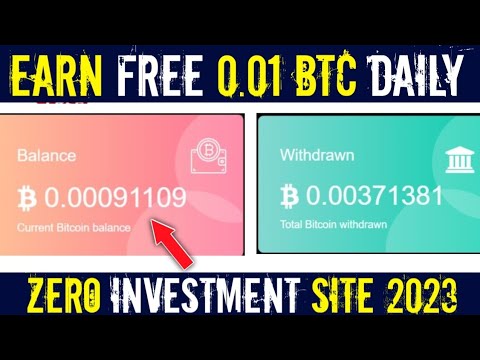 Free 0.01 Bitcoin Earning | Free Bitcoin Mining sites without investment  | Free Bitcoin Mining 2023