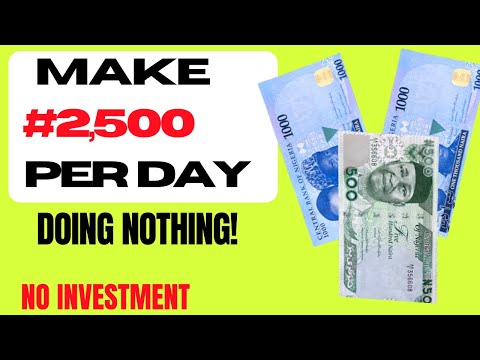 Make $5 (#2500) Daily Doing Nothing. (How To Make money online)