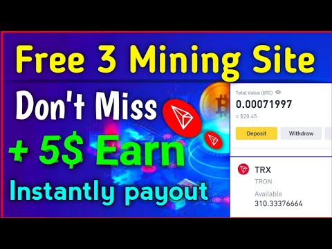 3 New Mining site || Bitcoin mining || Trx mining site || free btc mining | bitcoin miner | Trx Earn