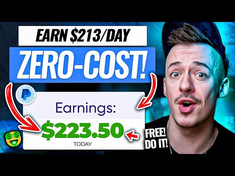 ZERO-COST +$213 Per Day Method For Newbies (Make Money Online 2023)