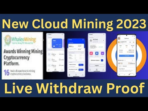 New Cloud Whales Mining Site || Free Bitcoin Mining || Free 100 GH/s || Live Withdraw Proof 2023