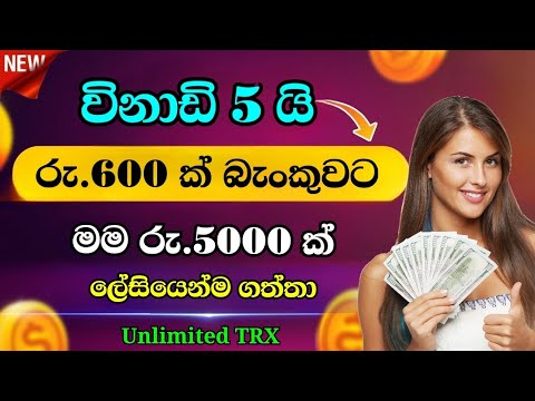 e money sinhala | online jobs at home | Unlimited TRX | payment proof | binance transfer | crypto