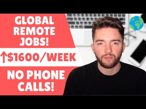 $1600/WEEK! 3 WORLDWIDE Remote Jobs NO PHONE CALLS | Work From Home 2023