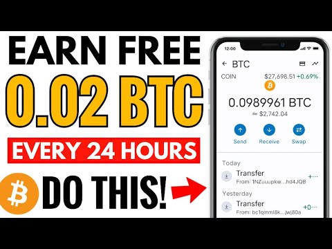 Earn FREE 0.02 BTC Every 24 Hours Without Investment | Free Bitcoin Mining Site