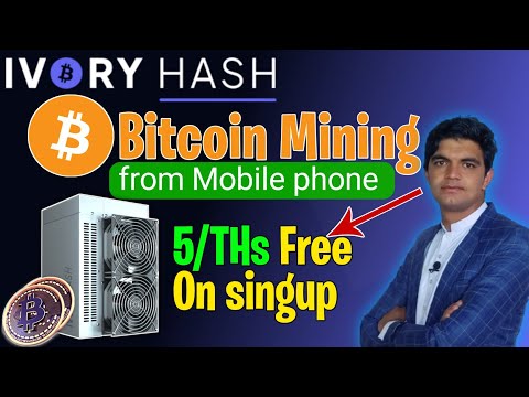 IVORY HASH Bitcoin Mining 5THs free || Btc mining app || Ivory hash mining full review.