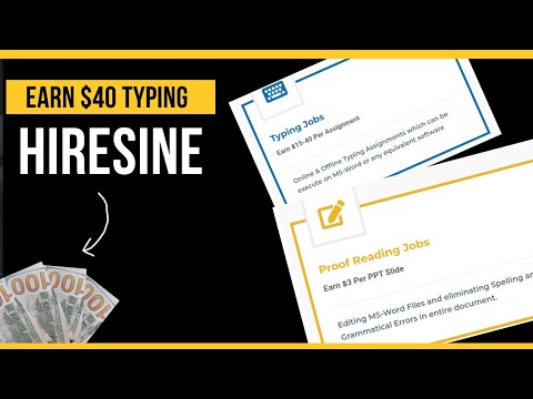 Earn $40 for typing jobs on Hiresine - Real or Scam ?