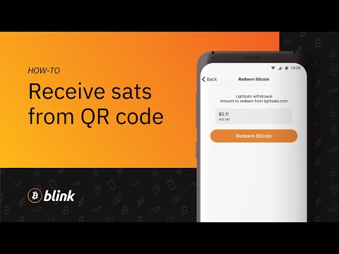 Receive bitcoin via LNURL-withdraw QR code – Blink how-to