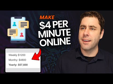 Make $4 Per Minute Chatting With People Online! (Make Money Online Secret Websites)