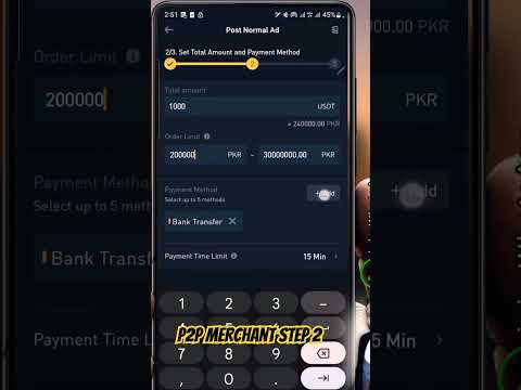 P2P Marchant step 2#binancep2p #bitcoin #p2p#short