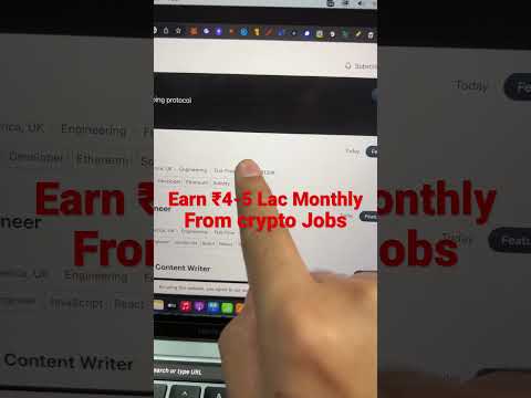 Remote Crypto Jobs: Earn ₹4-5 Lakh Monthly || How to Work from Anywhere in the World